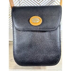 Gucci Vintage Crossbody Bag Black Made in Italy 1980s